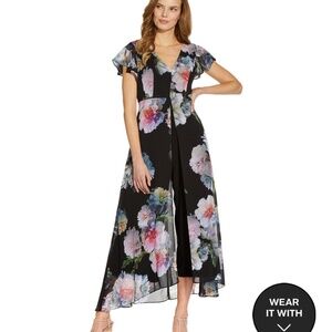 Adrianna Papell Floral Print Jumpsuit